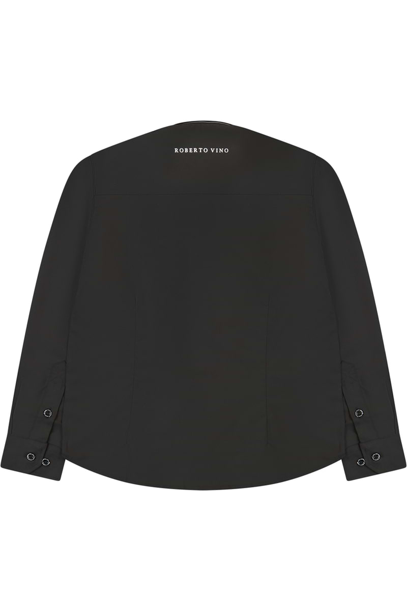 חולצה מכופתרת ROBERTO VINO CLASSIC מחויטת לתינוקות Black / 3-6M
