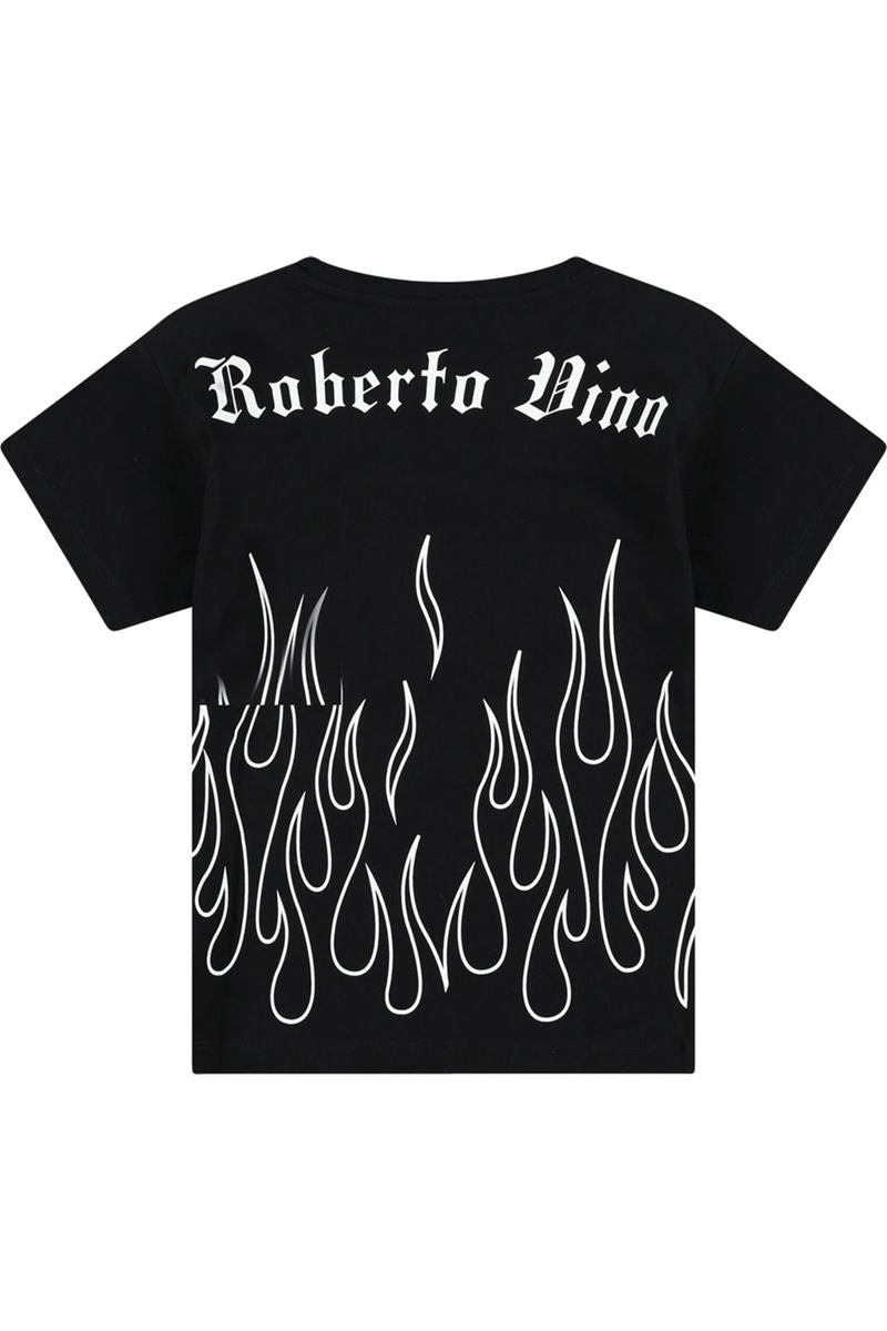 חולצת טי שרט ROBERTO VINO להבות לילדים