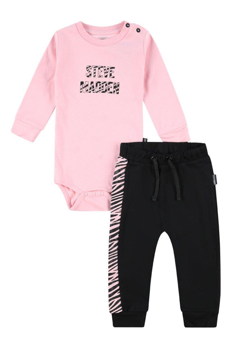 סט בגד גוף+מכנס אינטרלוק STEVE MADDEN לתינוקות