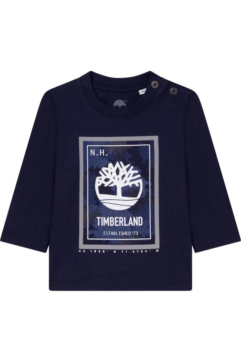 חולצת טי שרט TIMBERLAND ארוכה ממותגת לתינוקות