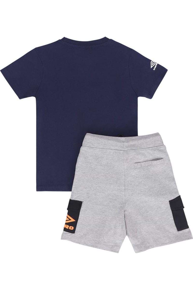 חליפת טריקו UMBRO לוגו צבעוני באמצע לילדים