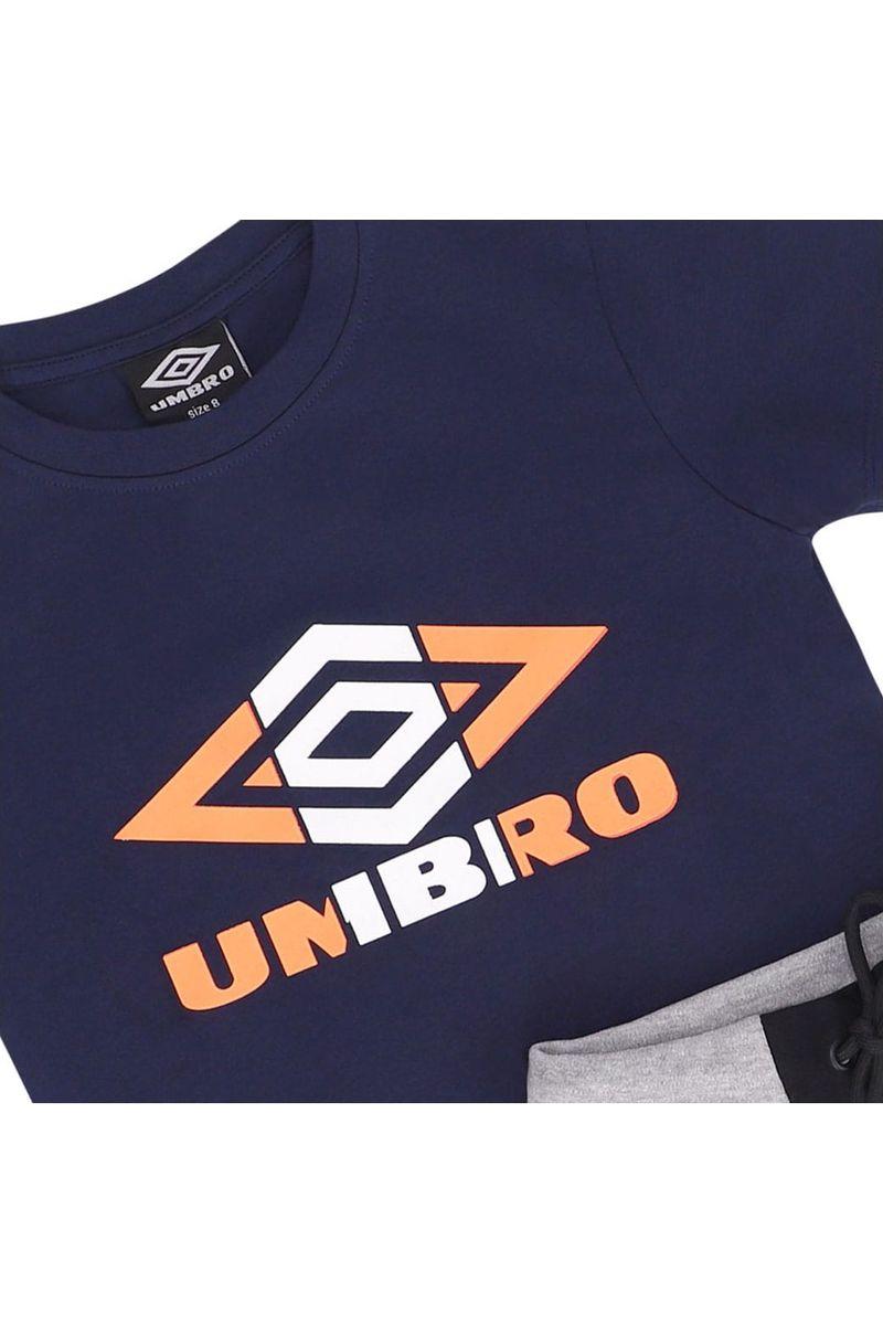 חליפת טריקו UMBRO לוגו צבעוני באמצע לילדים