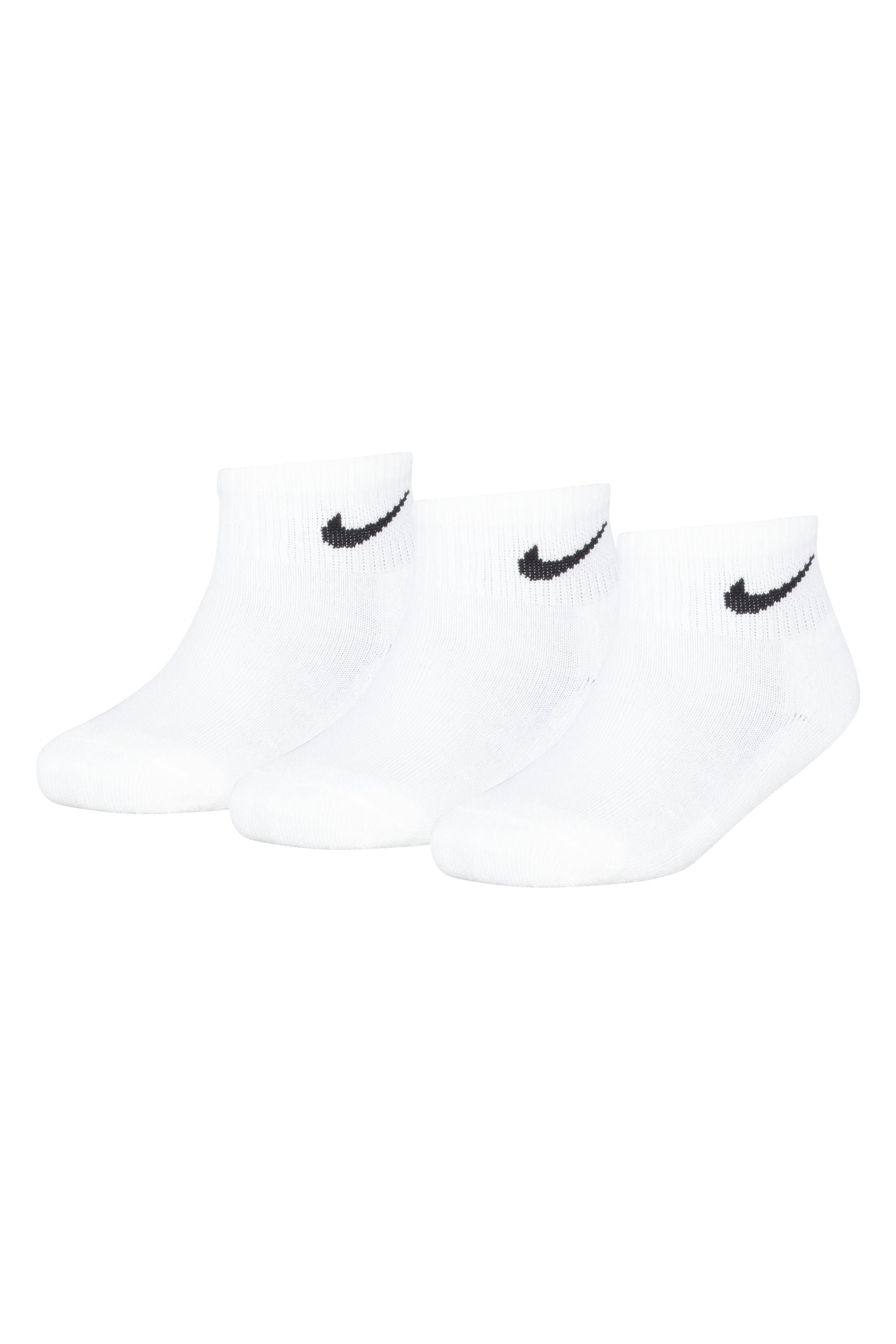שלושה זוגות גרבי קרסול NIKE בייסיק לילדים White / 27-30