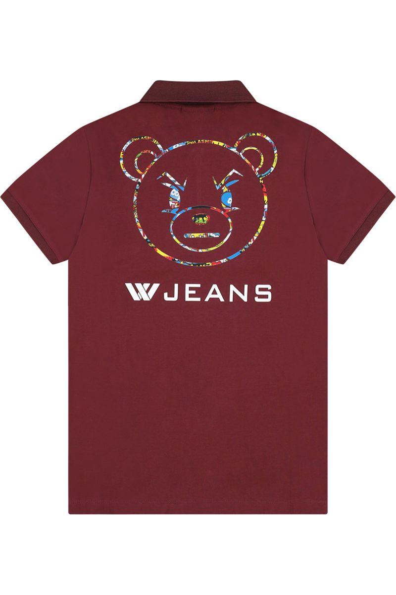חולצת צווארון W JEANS הדפס דובי אחורי לילדים