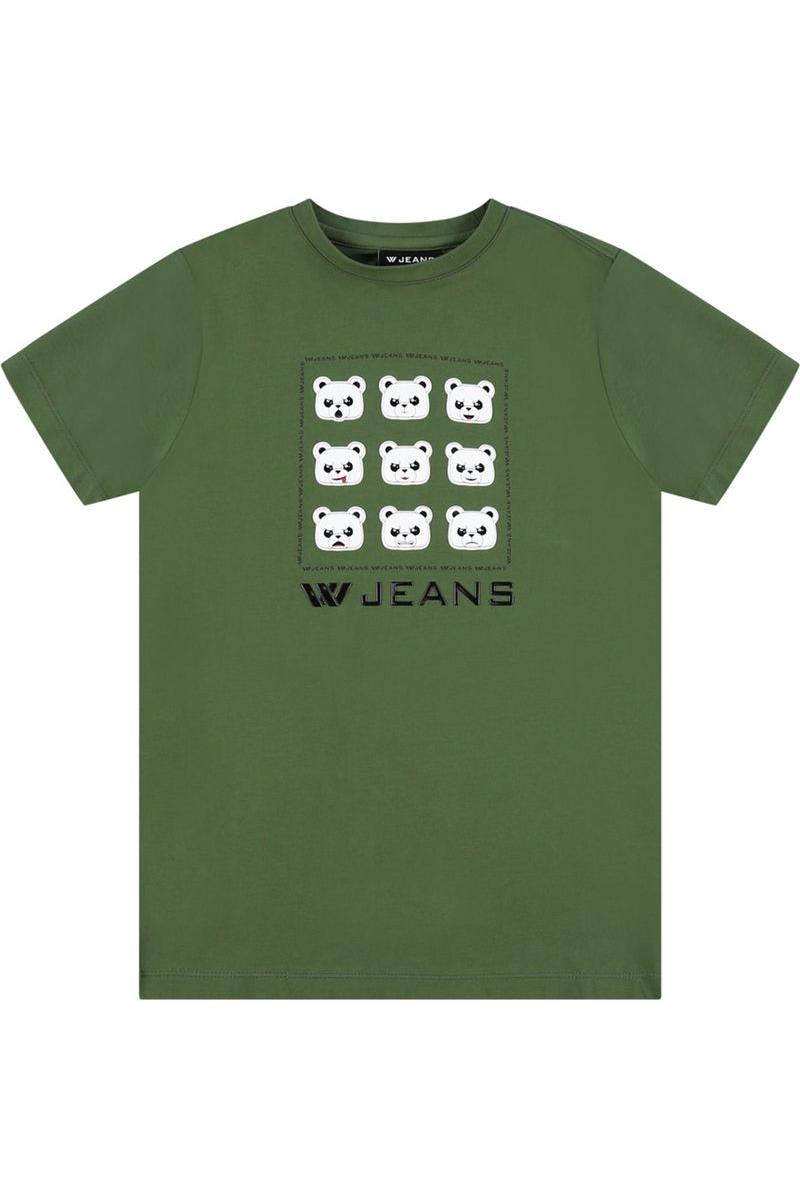 חולצת טי שרט W JEANS דובי משוכפל לילדים