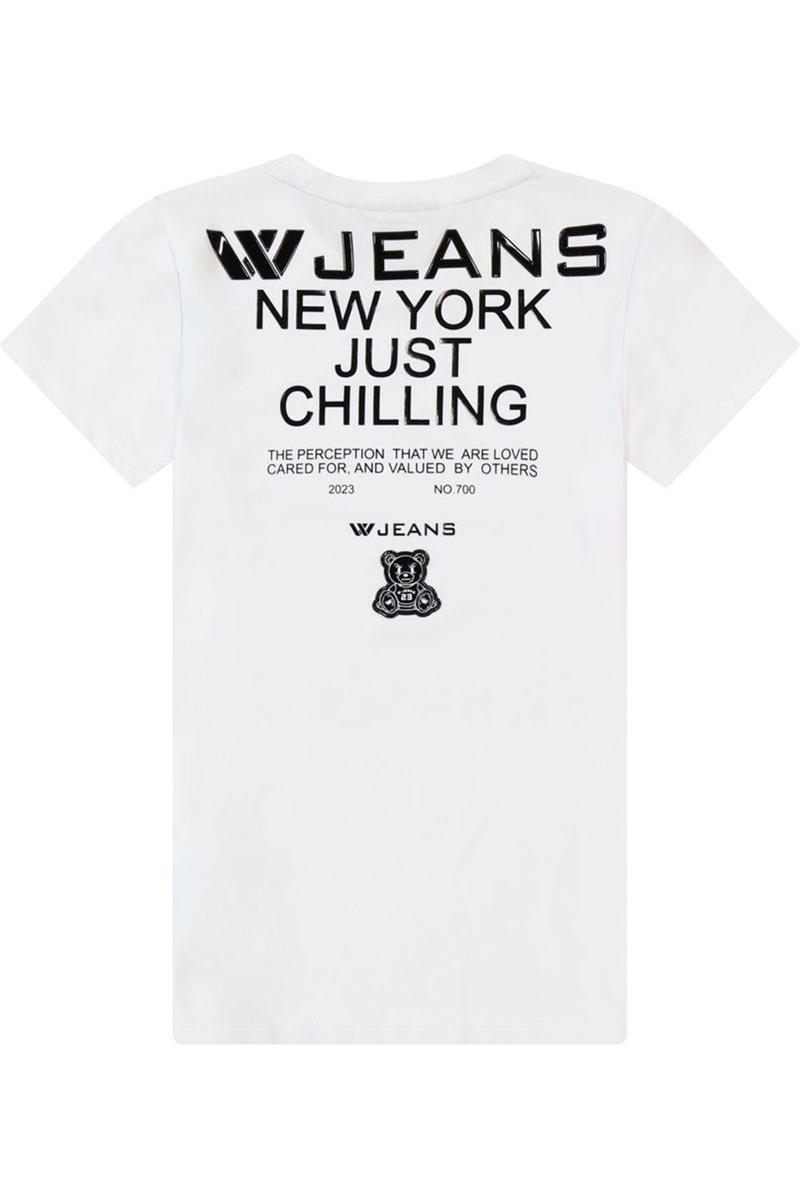 חולצת טי שרט W JEANS NEW YORK JUST CHILLING לילדים