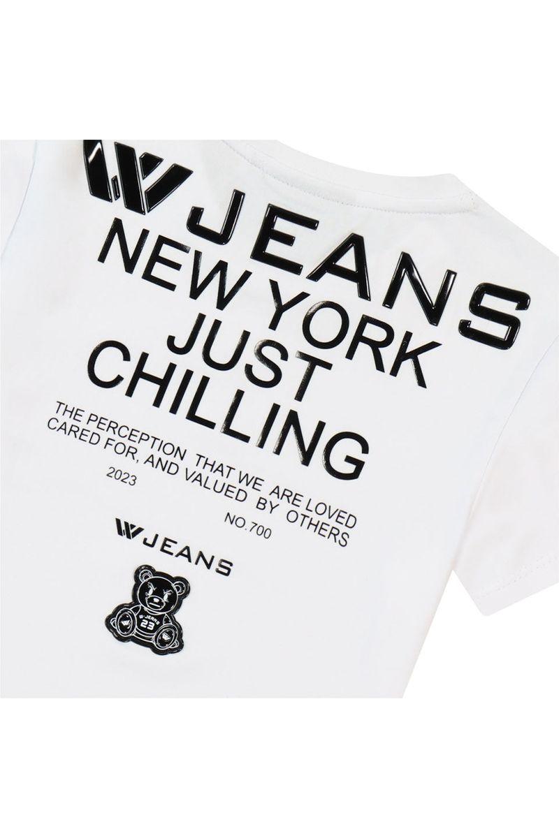 חולצת טי שרט W JEANS NEW YORK JUST CHILLING לילדים