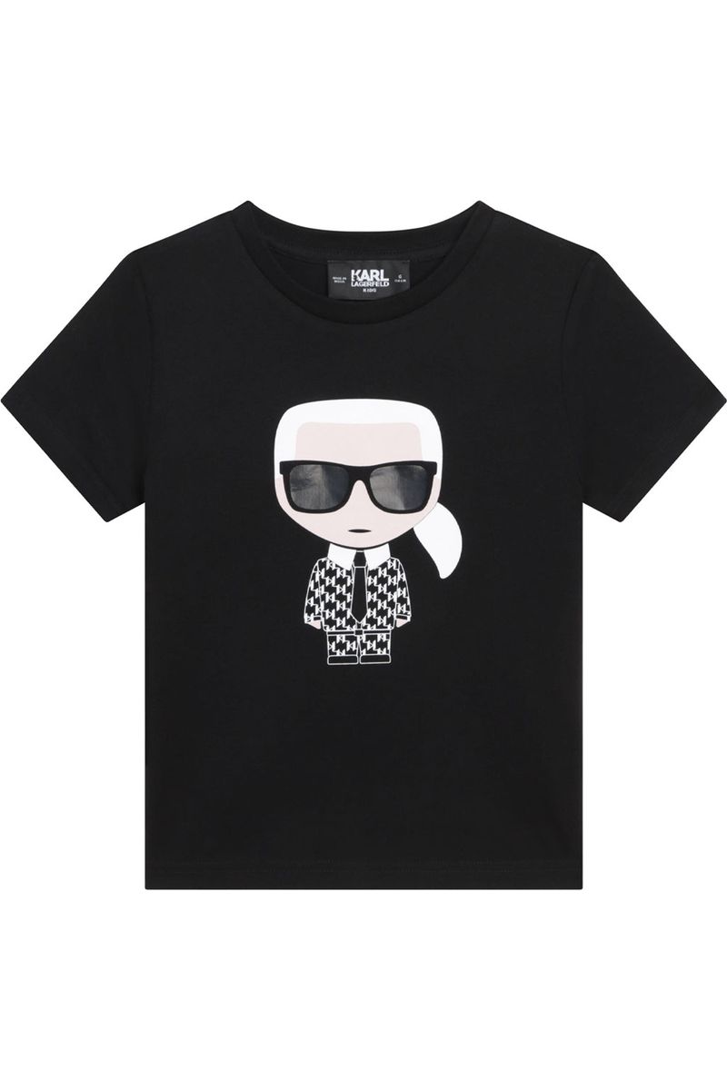 חולצת טישירט שרוול קצר KARL LAGERFELD איש בחליפה לילדים