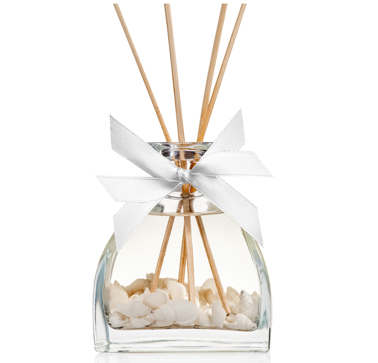 SPRING Fragrance Reed Diffuser Set | Large 9.47oz (280ml) | Fragrance Made in France | Home Décor | Scented Aromatic Oil with Best Ingredients | Room Air Freshener with Sea Shells & White Flower