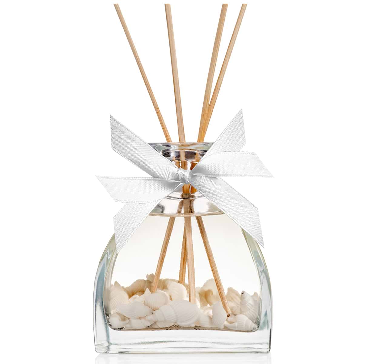 SPRING Fragrance Reed Diffuser Set | Large 9.47oz (280ml) | Fragrance Made in France | Home Décor | Scented Aromatic Oil with Best Ingredients | Room Air Freshener with Sea Shells & White Flower