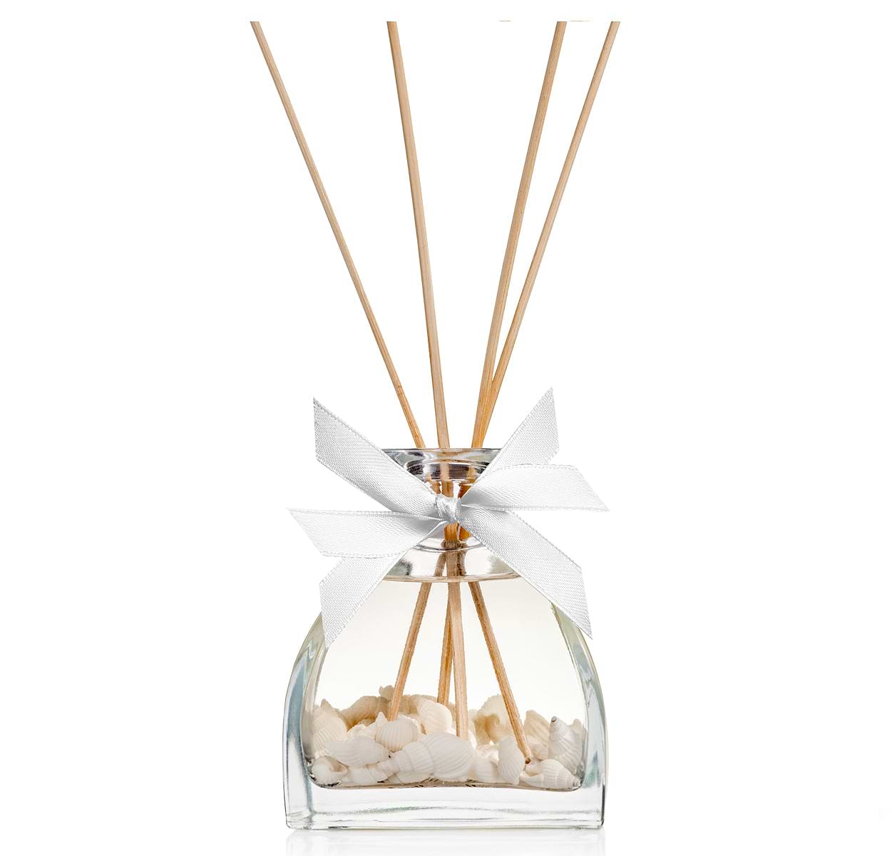 SPRING Fragrance Reed Diffuser Set |5.07oz (150ml) | Fragrance Made in France | Scented Aromatic Oil | Room Air Freshener with Sea Shells & White Flower| Lily, Jasmine, Lily of The Valley and Tuberose