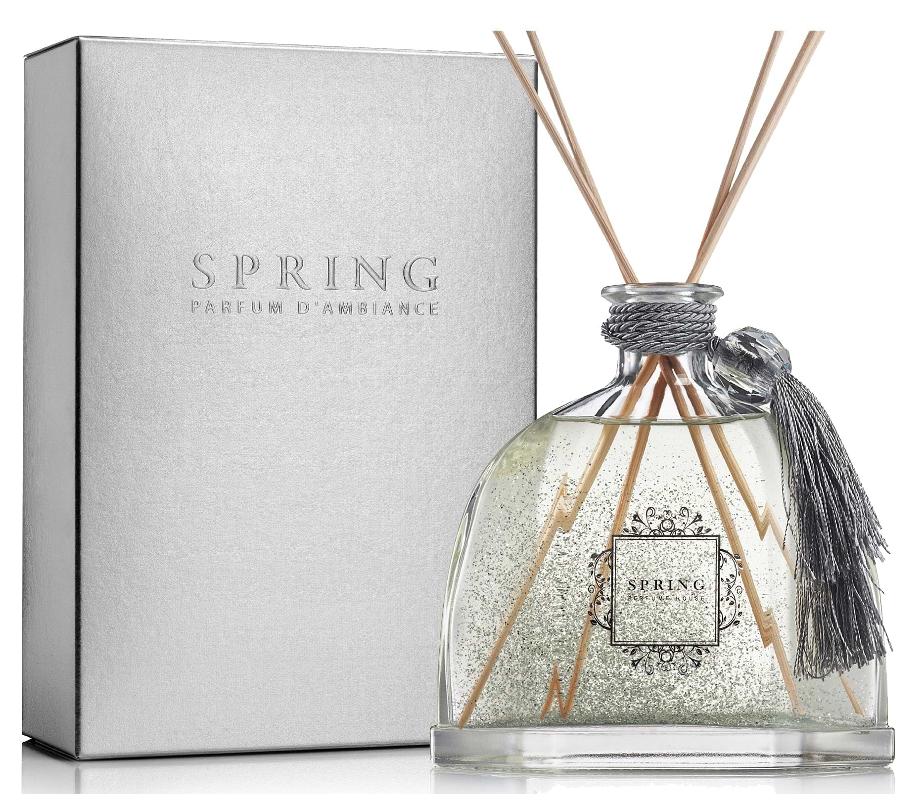 Reed Diffuser Set | Very Large 10.14 Oz (300ml) | Fragrance Made in France|  Flower of The Alps