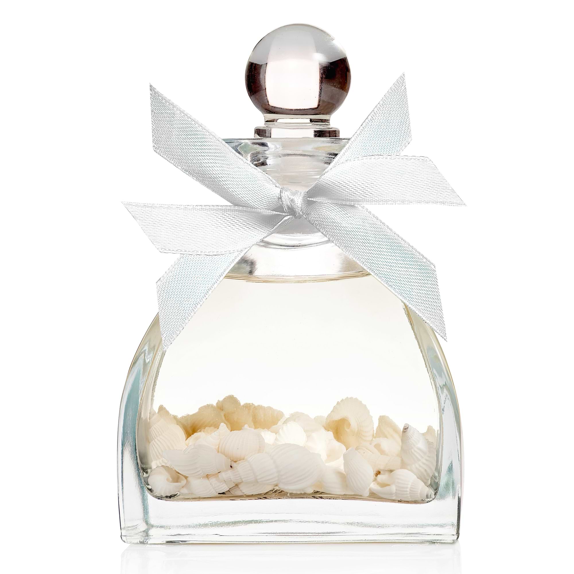 SPRING Fragrance Reed Diffuser | Large 9.47oz | Fragrance Made in France with Best Ingredients | Sea Shells design with White Flower fragrance. Ethanol free - VOC Compliant
