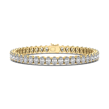 Men's Vertical Oval Tennis Bracelet 