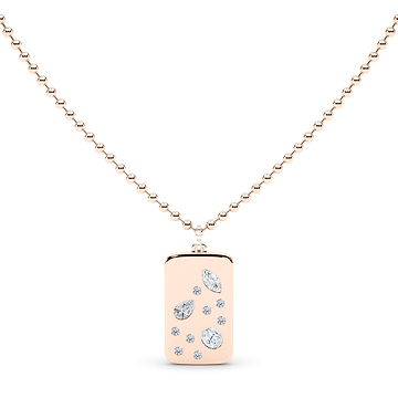 Mixed Stone ID Tag 