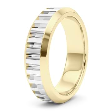 Two Tone Fluted Band 