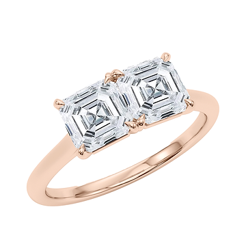 Twin Asscher Ring 