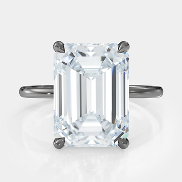 Emerald Cut Diamond Ring 