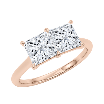 Princess Twin Diamond Ring 