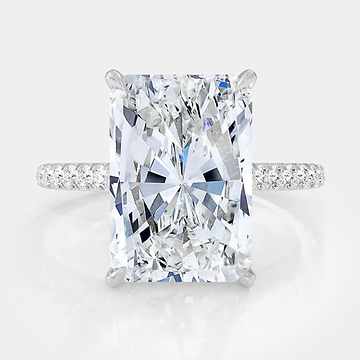Radiant Cut Pave Diamond Ring 