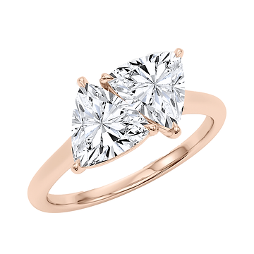 Trillion Twin Diamond Ring 