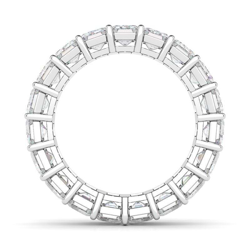 Women's Emerald Cut Diamond Eternity Band Lab Created Diamond Eternity Bands