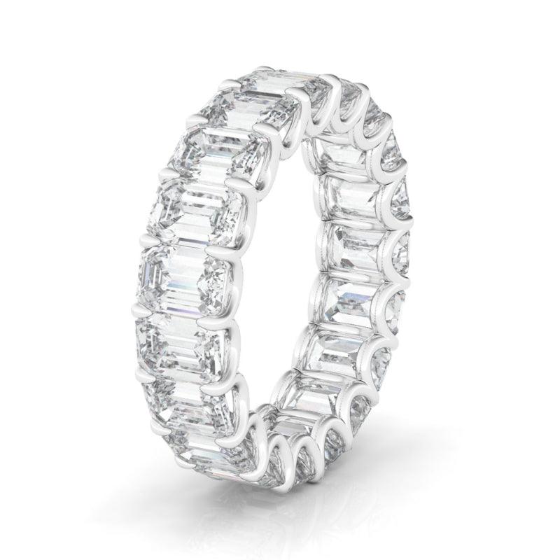 Emerald Cut Diamond Eternity - HauteCarat