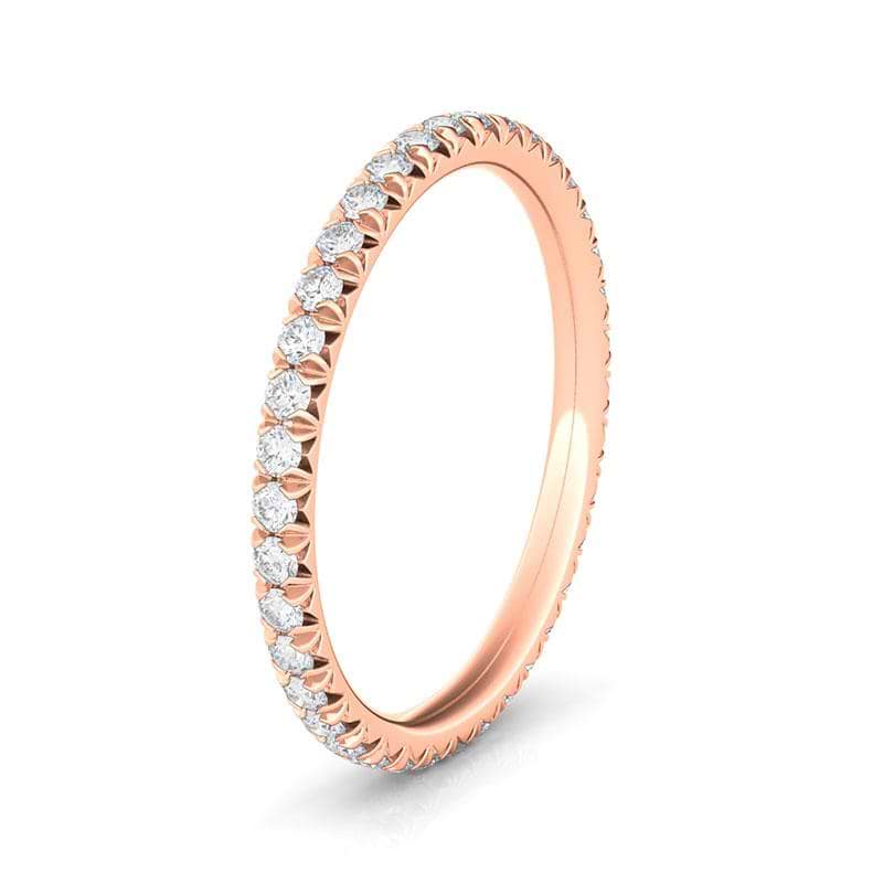 Women's Pave Diamond Eternity Band Lab Created Diamond Eternity Bands
