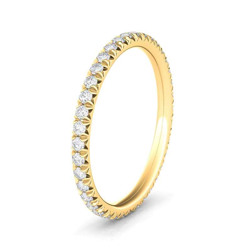 Women's Pave Diamond Eternity Band Lab Created Diamond Eternity Bands