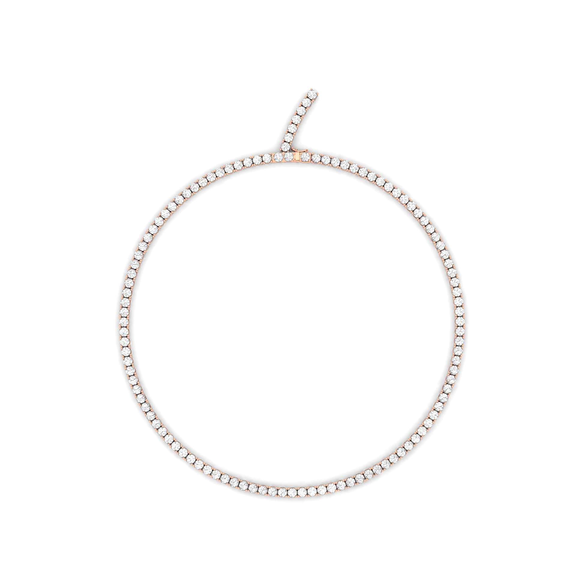 10ctw Women's Tennis Necklace - HauteCarat
