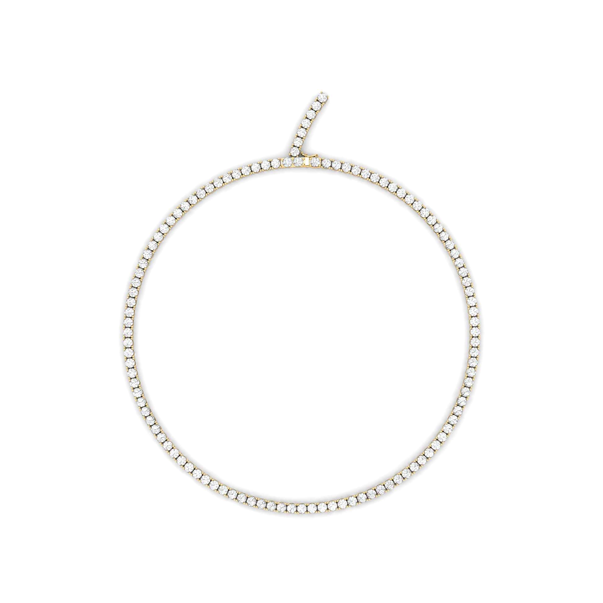 10ctw Women's Tennis Necklace - HauteCarat