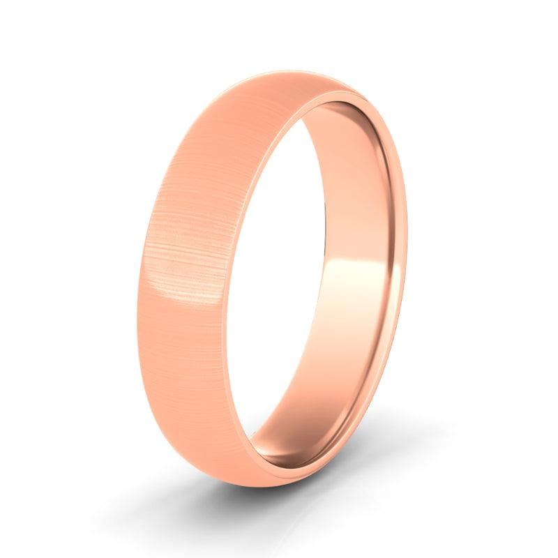 5MM Brush finished Mens Wedding band - HauteCarat