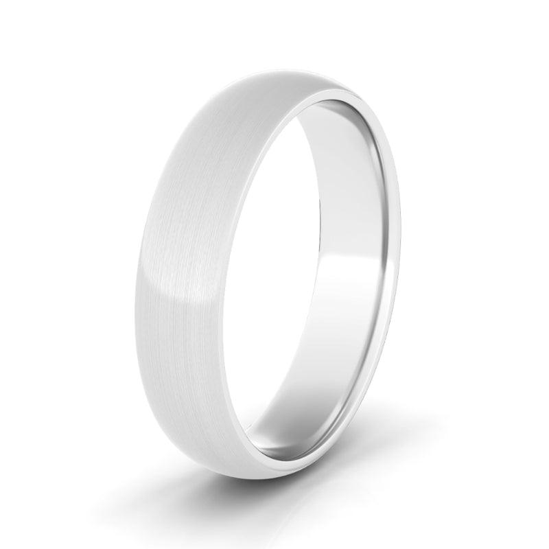 5MM Satin Finish Mens Wedding Band - HauteCarat