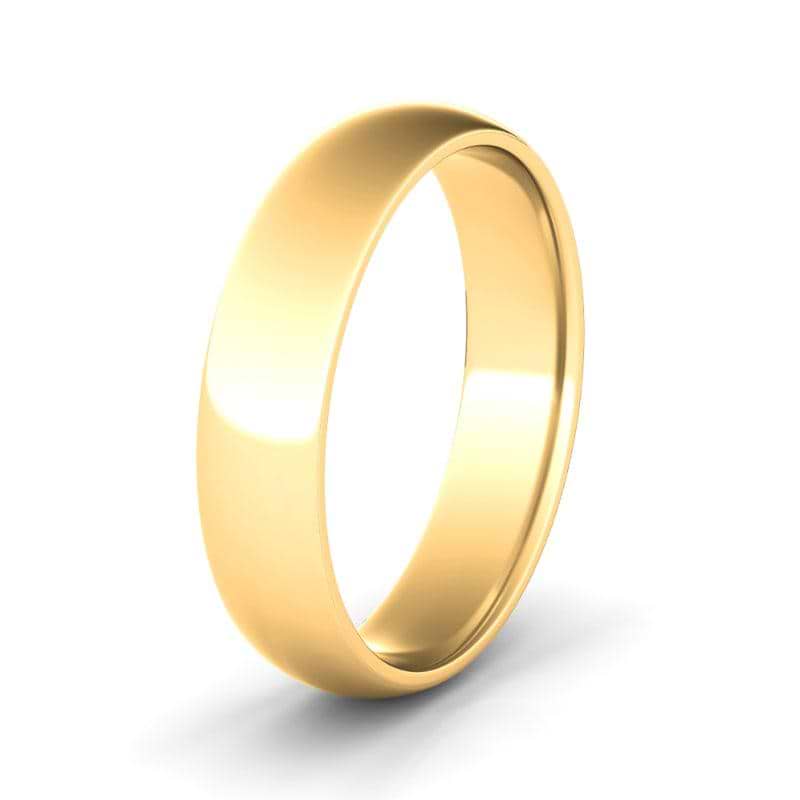 5MM High Polish Finish Mens Wedding Band - HauteCarat