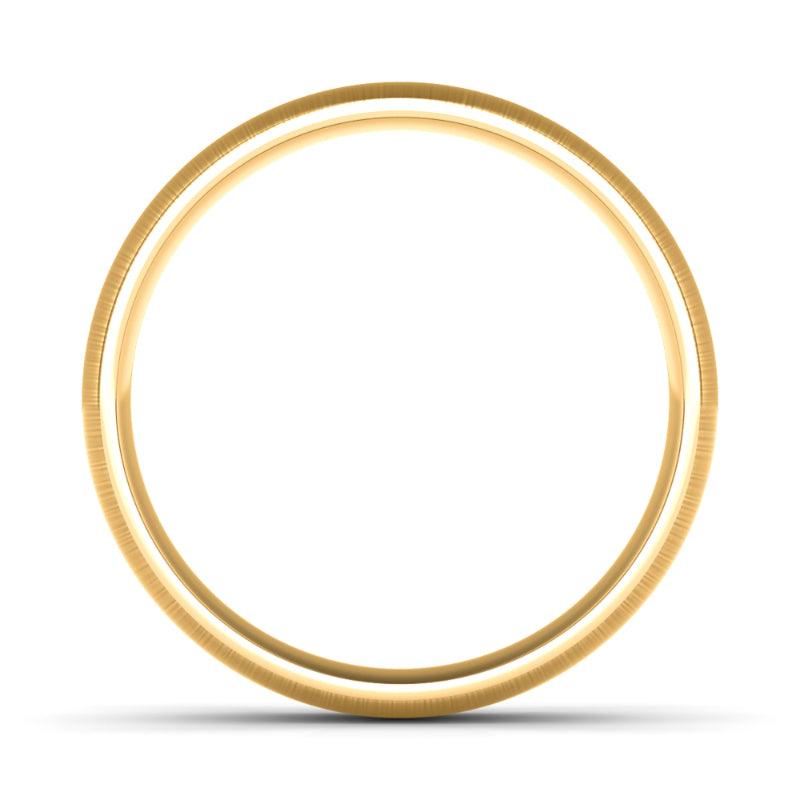 5MM Brush finished Mens Wedding band - HauteCarat