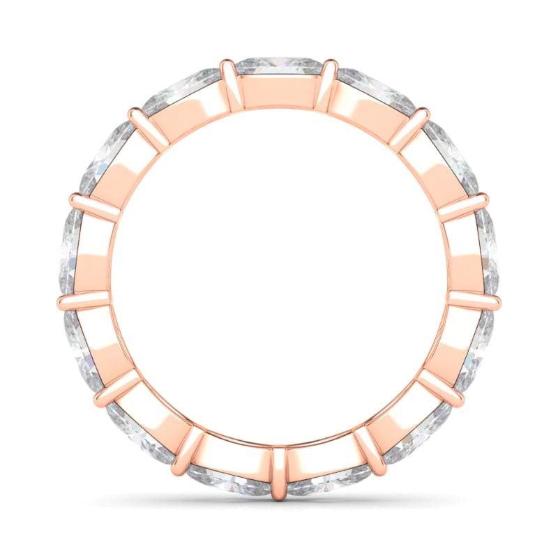 Women's Sideways Oval Diamond Eternity Band Lab Created Diamond Eternity Bands