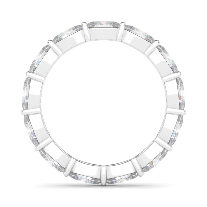 Women's Sideways Oval Diamond Eternity Band Lab Created Diamond Eternity Bands