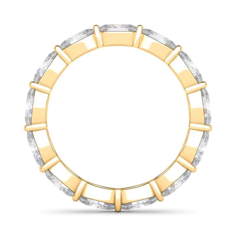 Women's Sideways Oval Diamond Eternity Band Lab Created Diamond Eternity Bands