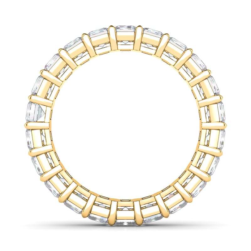 Women's Petite Emerald Cut Diamond Eternity Band Lab Created Diamond Eternity Bands