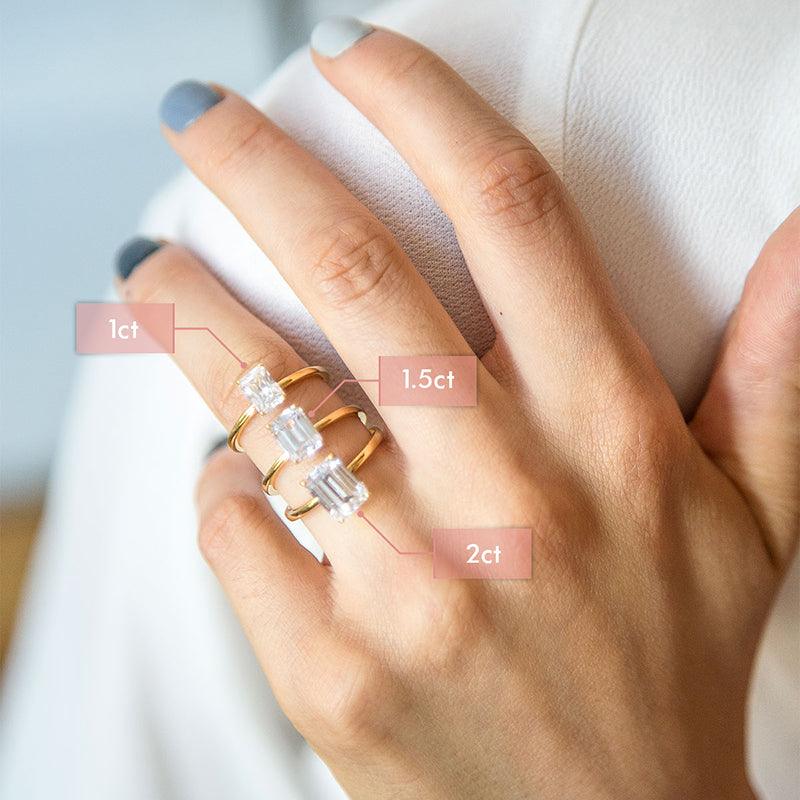 Emerald Cut Diamond Ring - HauteCarat