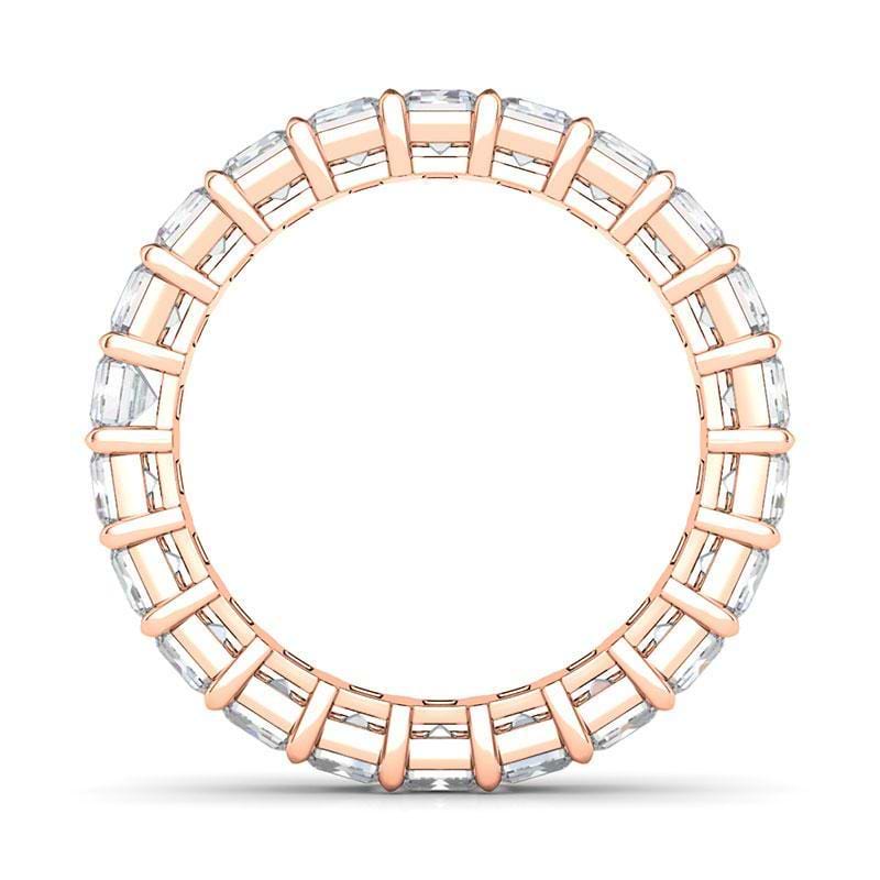 Women's Petite Emerald Cut Diamond Eternity Band Lab Created Diamond Eternity Bands