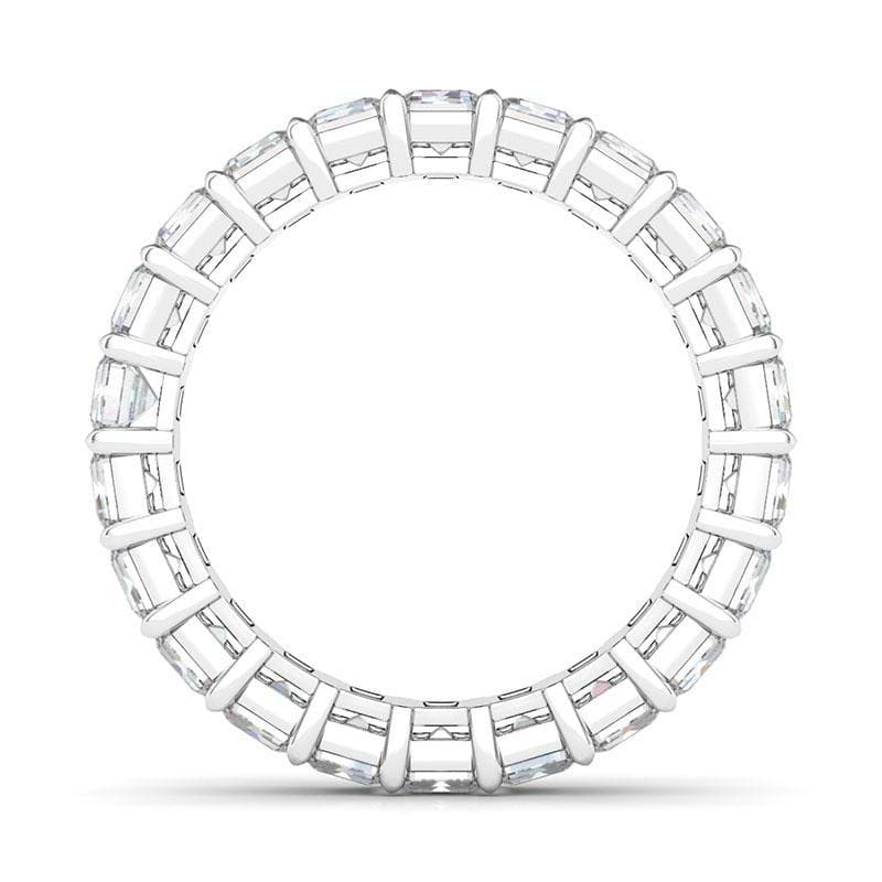 Women's Petite Emerald Cut Diamond Eternity Band Lab Created Diamond Eternity Bands