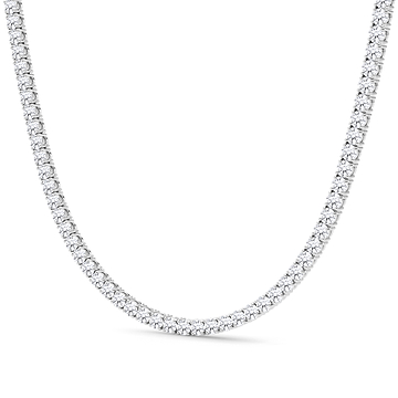 Men's 4 Prong Diamond Tennis Chain Necklace 
