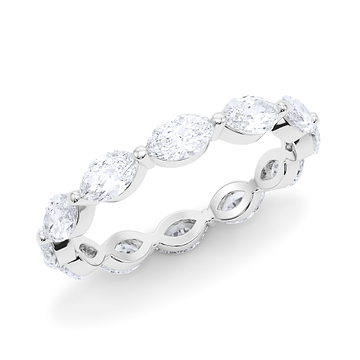 Men's Sideways Marquise Diamond Eternity Band 