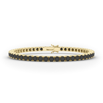 Men's Black Diamond Tennis Bracelet 