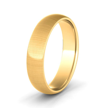 5mm Brush Finished Men's Wedding Band 