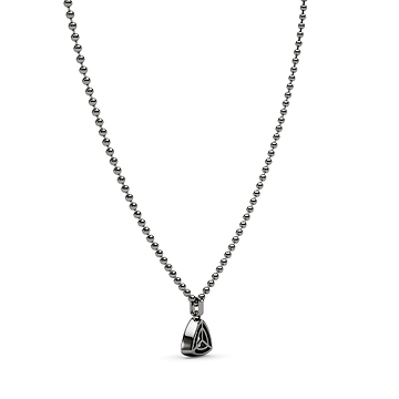 Trillion Bezel Set Diamond Pendant 