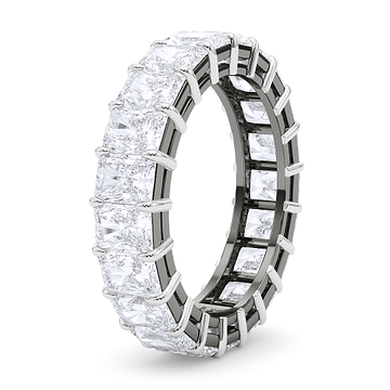 Mixed Metals Radiant Cut Eternity Band 