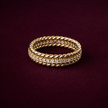 Interlace Diamond Ring