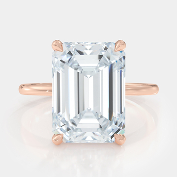 Emerald Cut Diamond Ring 